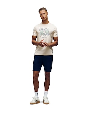 Playera Psycho Bunny cuello redondo para hombre