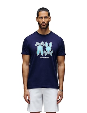Playera Psycho Bunny cuello redondo para hombre