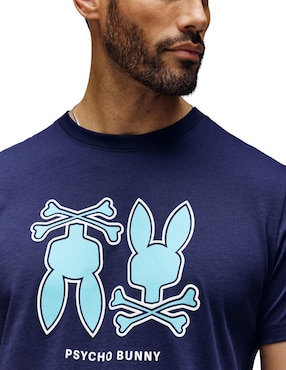 Playera Psycho Bunny cuello redondo para hombre