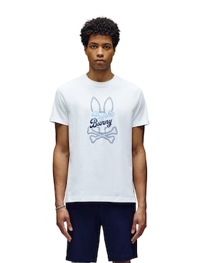 Playera Psycho Bunny cuello redondo para hombre
