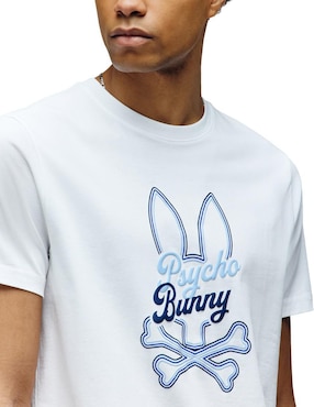 Playera Psycho Bunny cuello redondo para hombre