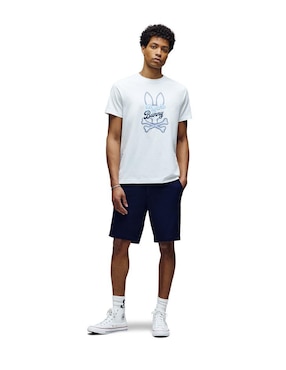 Playera Psycho Bunny cuello redondo para hombre