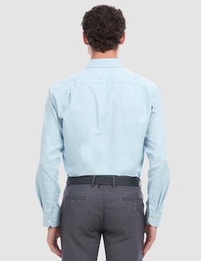 Camisa de vestir Vittorio Forti de algodón manga larga para hombre