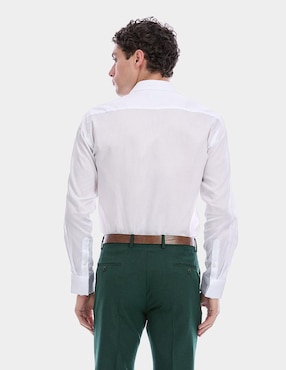 Camisa etiqueta Vittorio Forti de algodón manga larga para hombre