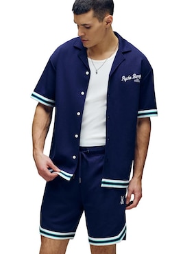 Camisa casual Psycho Bunny de algodón manga corta para hombre
