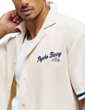 Camisa casual Psycho Bunny de algodón manga corta para hombre