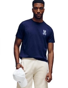Playera Psycho Bunny cuello redondo para hombre