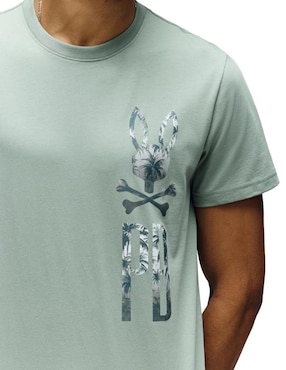 Playera Psycho Bunny FD25 cuello redondo para hombre