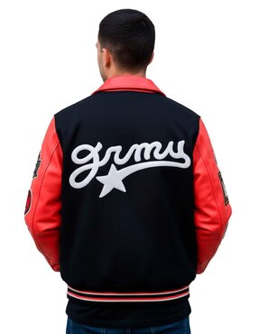Chamarra beisbolera Grimey Mud's The Residence con bolsillos para hombre