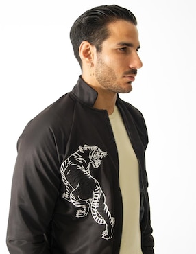 Chamarra bomber Rcano con bolsillos para hombre