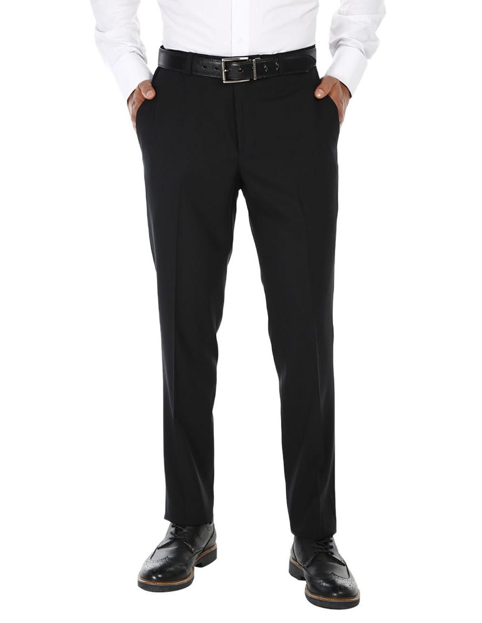 Pantalón de vestir regular de lana para hombre
