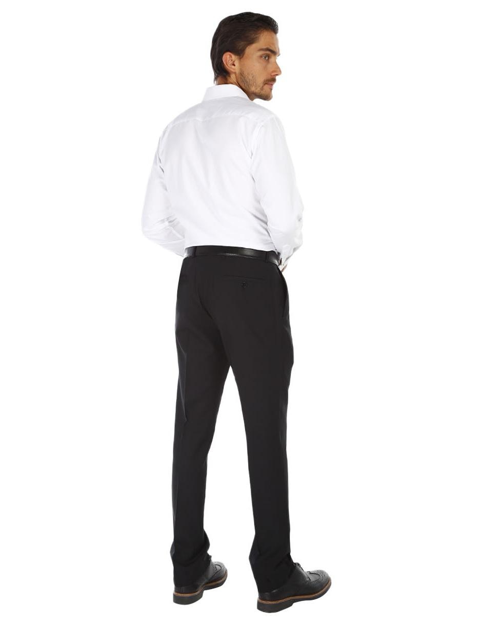 Pantalón de vestir regular de lana para hombre 2