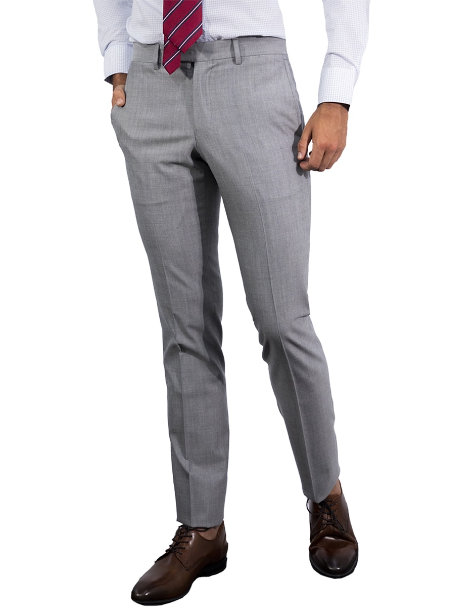 Pantalón de vestir recto Hilfiger de lana para hombre