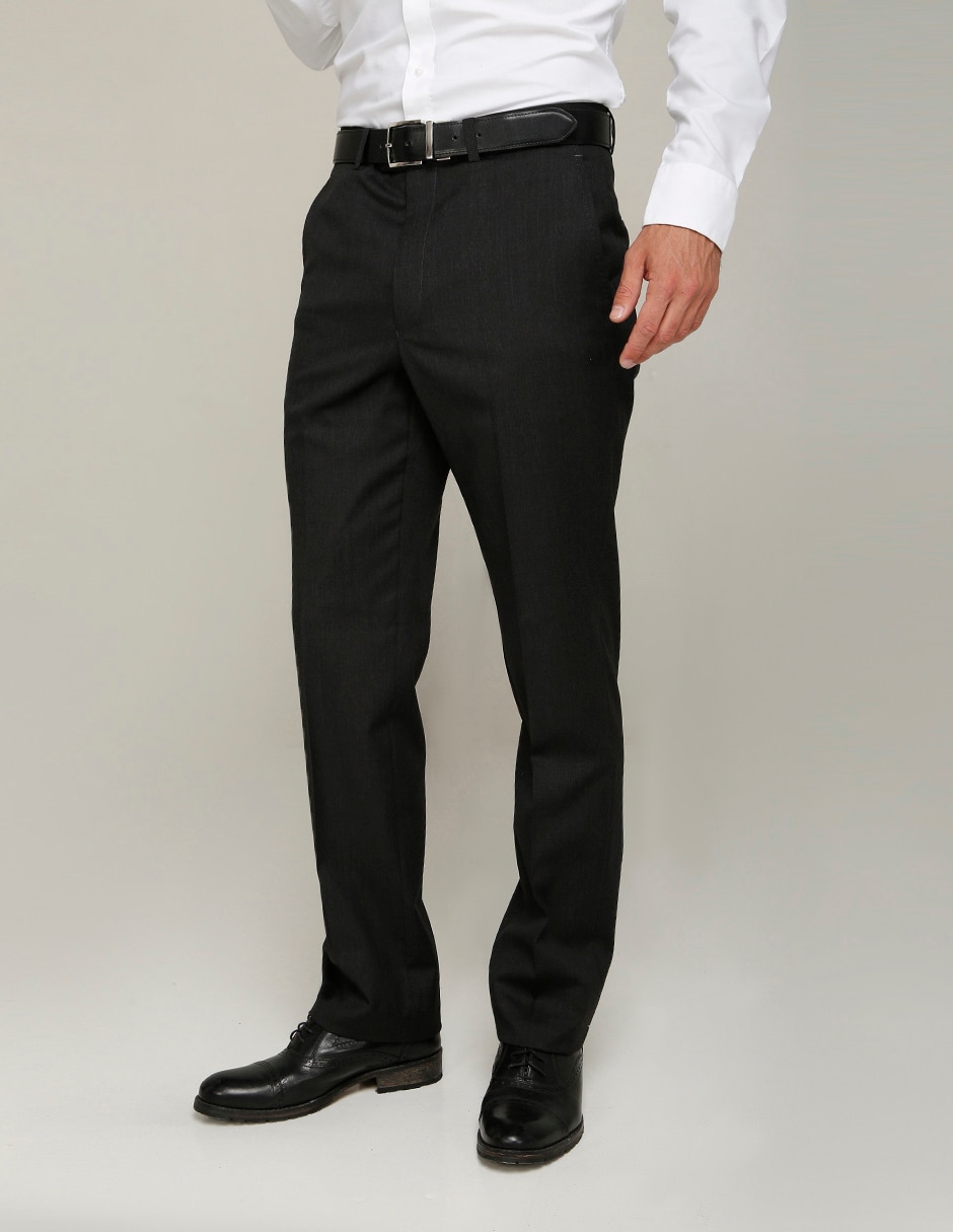 Pantalón de vestir recto de lana para hombre Pantalón de vestir recto de lana para hombre