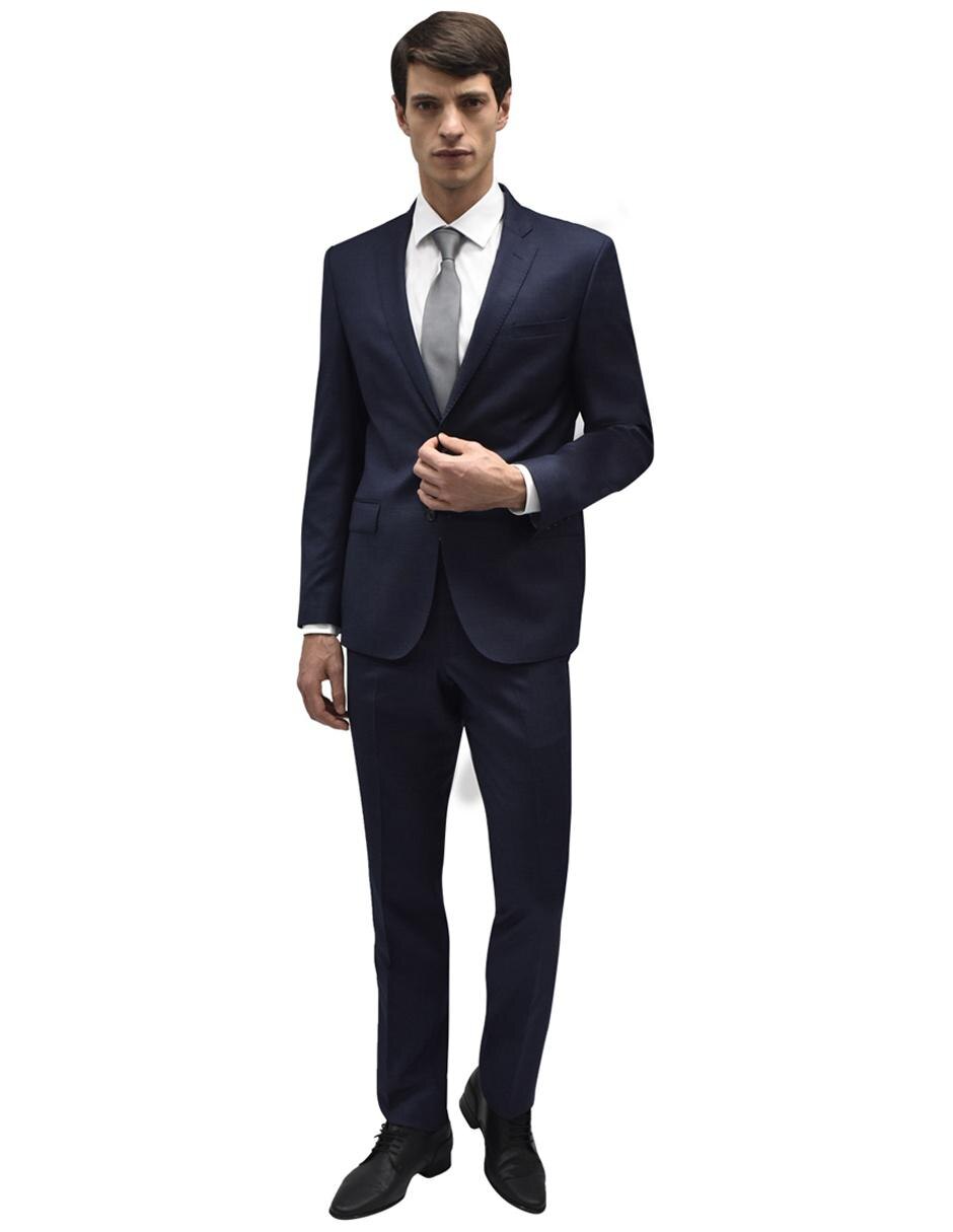 Traje Tommy Hilfiger corte regular fit lana azul marino en Liverpool