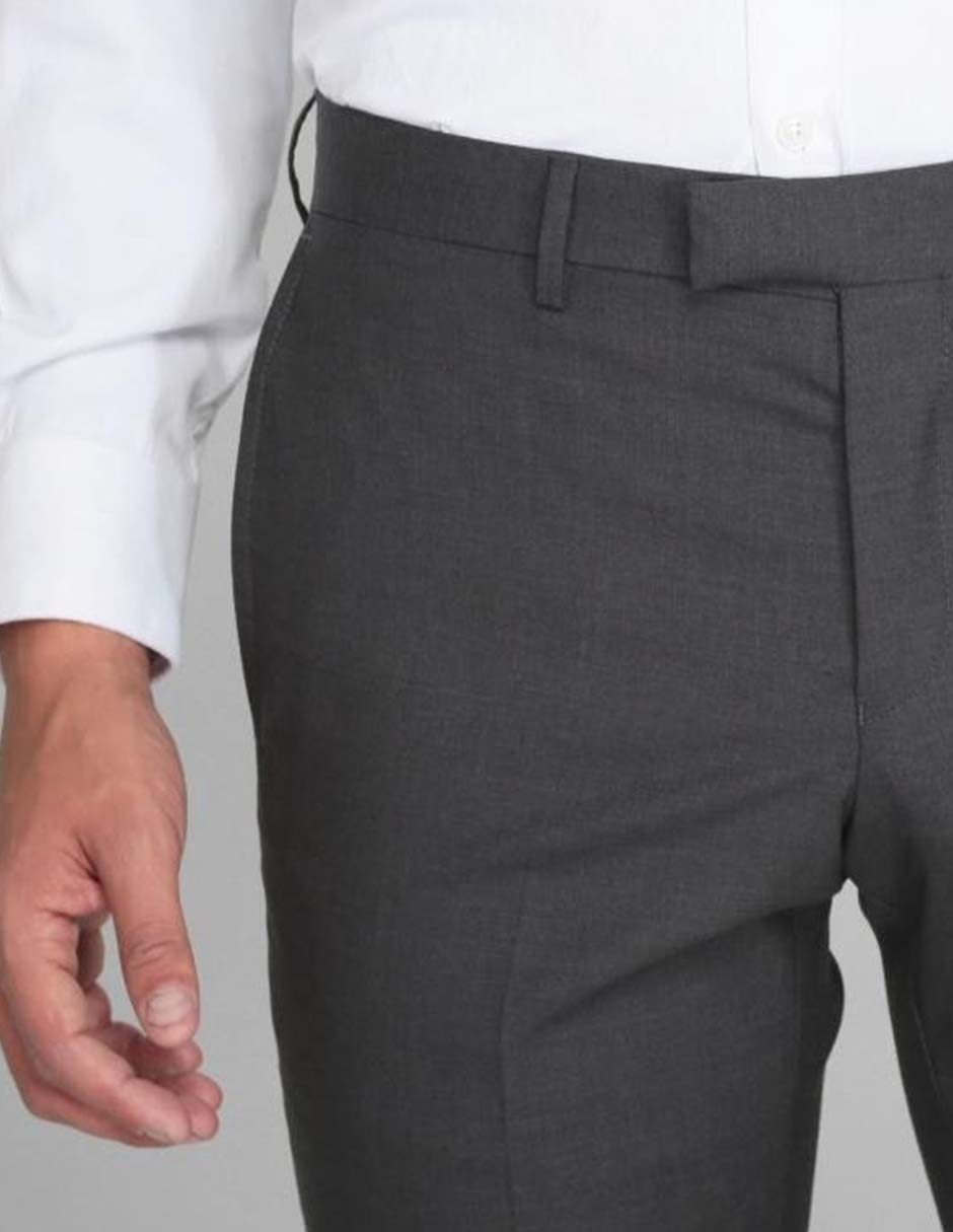 Pantalón de vestir recto de lana para hombre 4