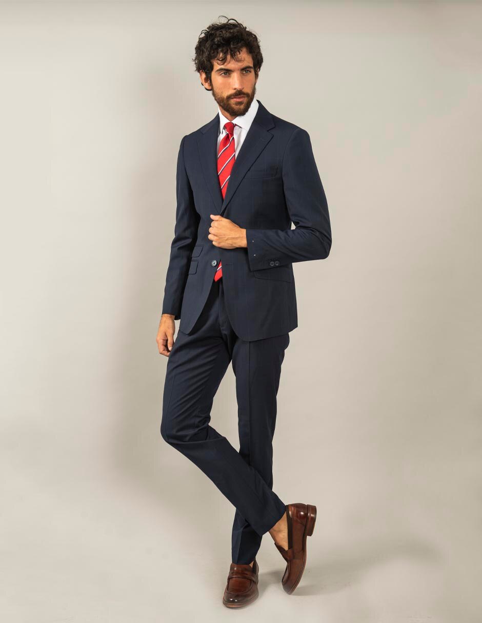 Traje Atelier corte slim fit lana a cuadros en Liverpool