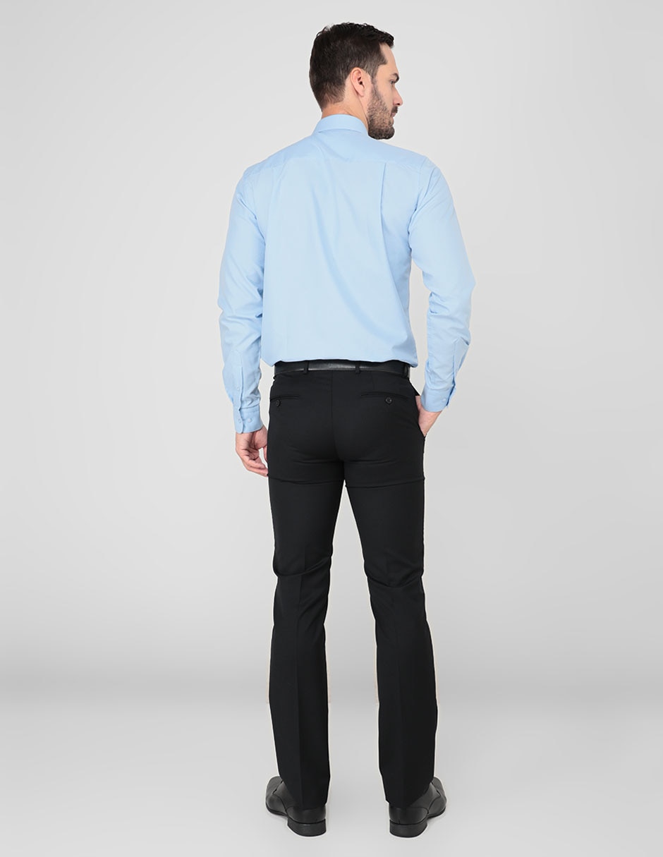 Pantalón de vestir recto de lana para hombre 2