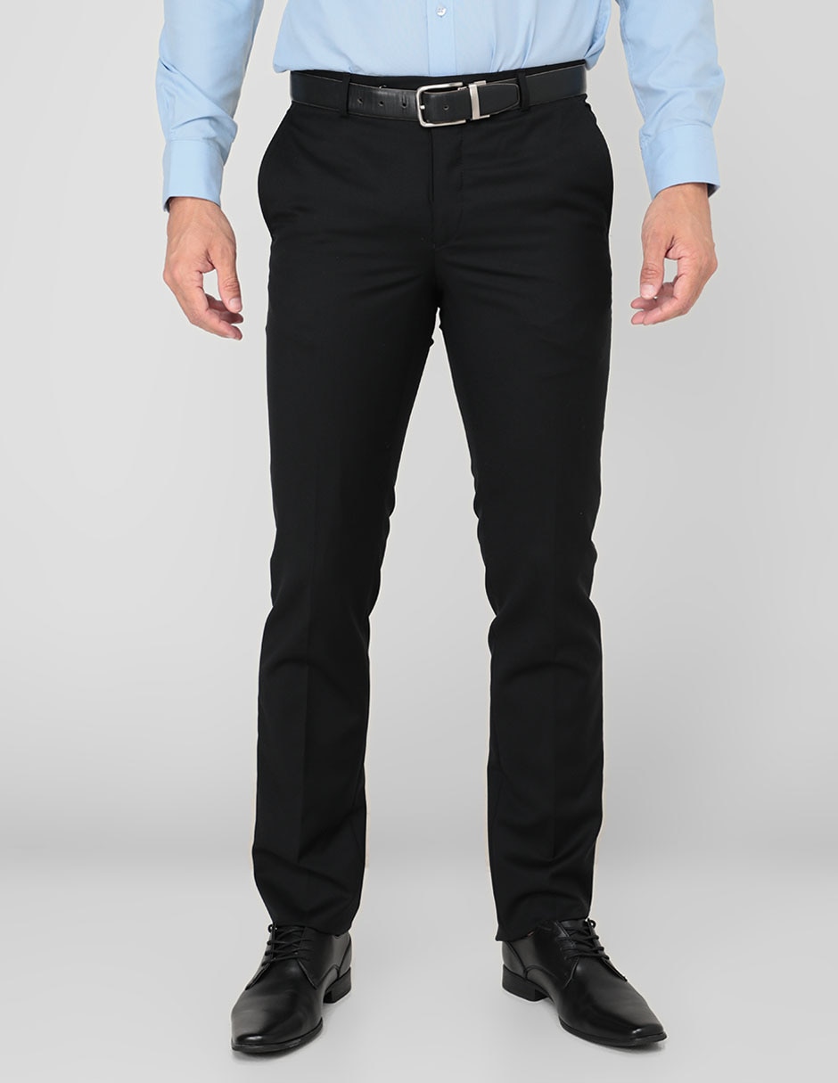 Pantalón de vestir recto de lana para hombre Pantalón de vestir recto de lana para hombre