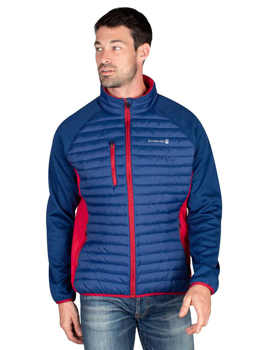 Chamarra capitonada impermeable para hombre 1