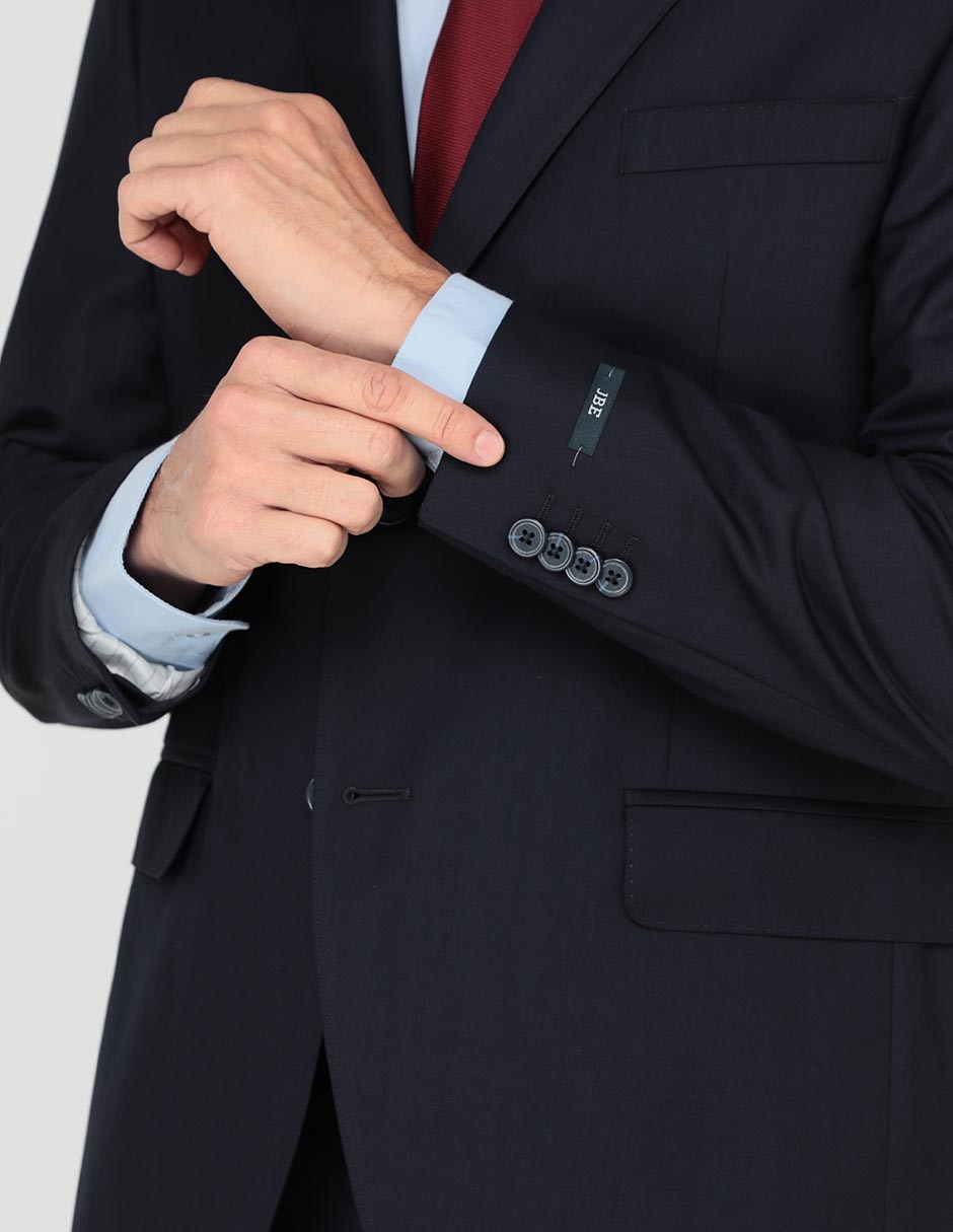 TRAJE JBE Liso. REGU, 40R, AZUL MARINO