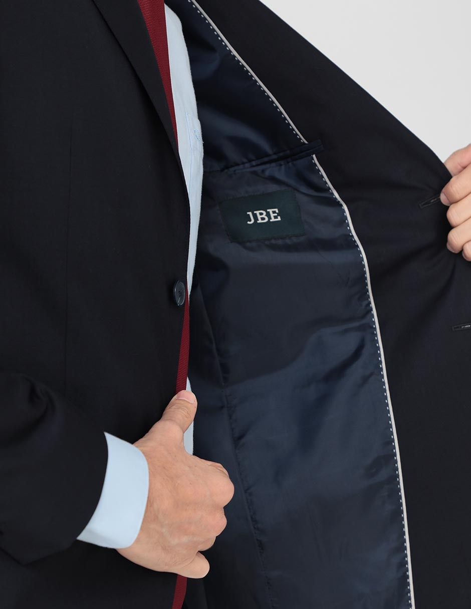 TRAJE JBE Liso. REGU, 40R, AZUL MARINO