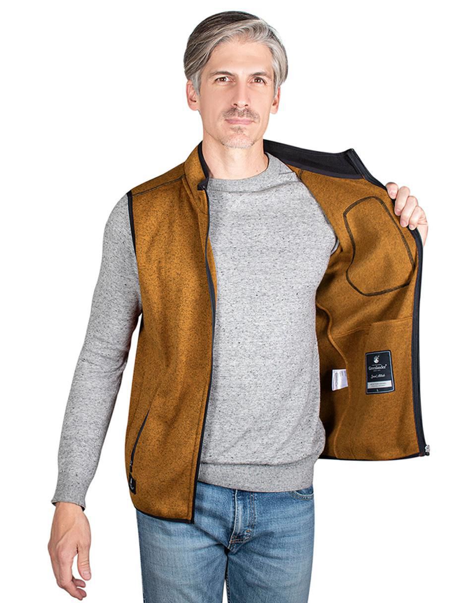 "chaleco" greenlander no poliéster bolsa con cierre "para hombre"