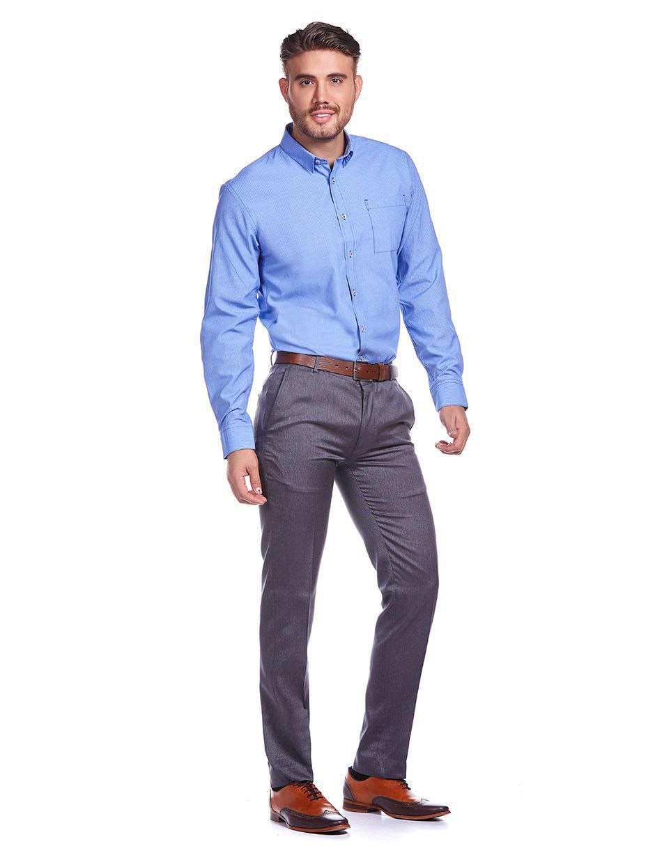 Camisa casual manga larga para hombre 3