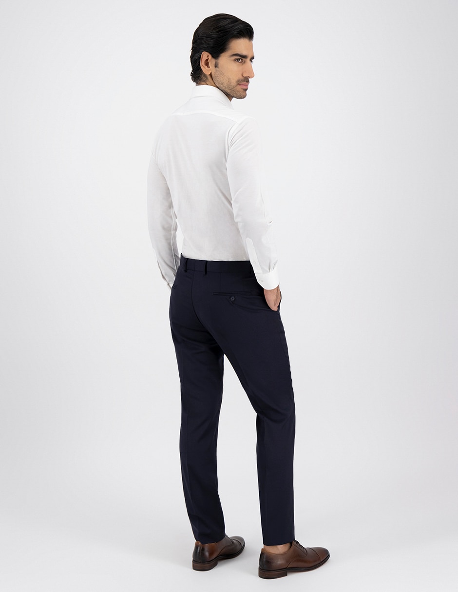 Pantalón recto Calderoni de lana para hombre