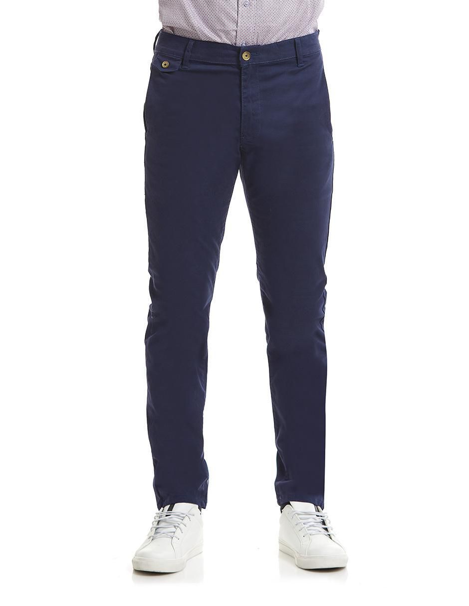 Pantalón slim de gabardina para hombre Pantalón slim de gabardina para hombre