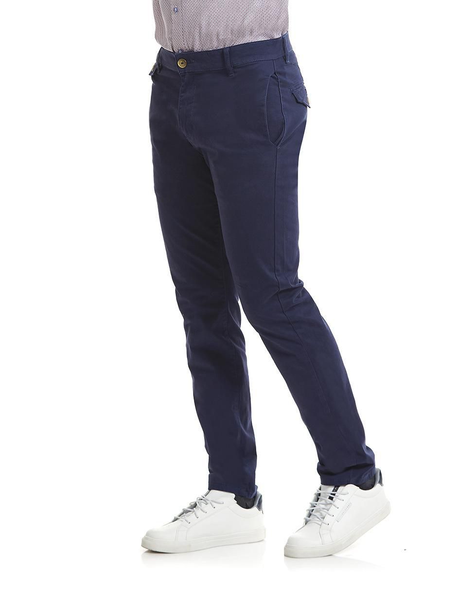 Pantalón slim de gabardina para hombre 2