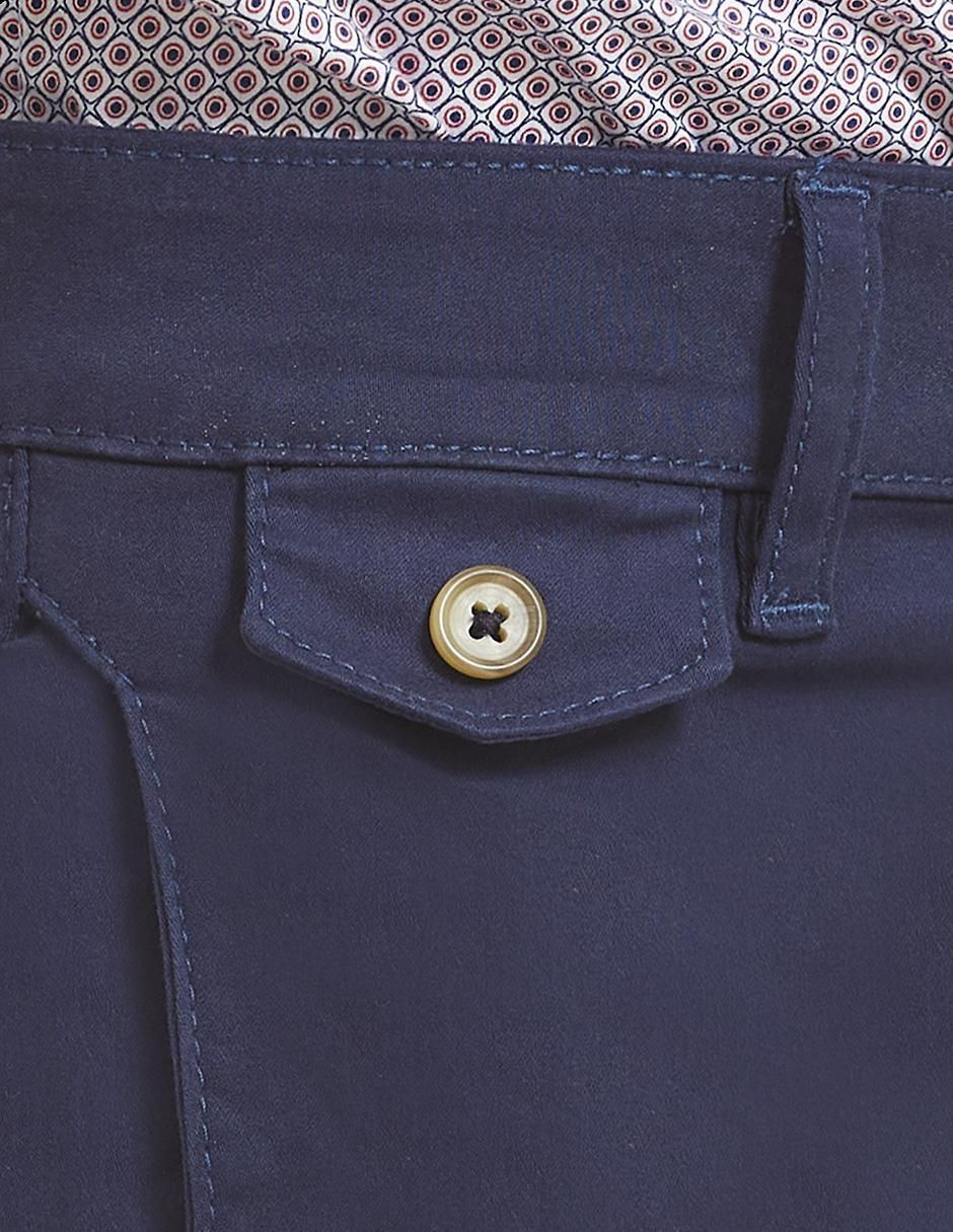 Pantalón slim de gabardina para hombre 4