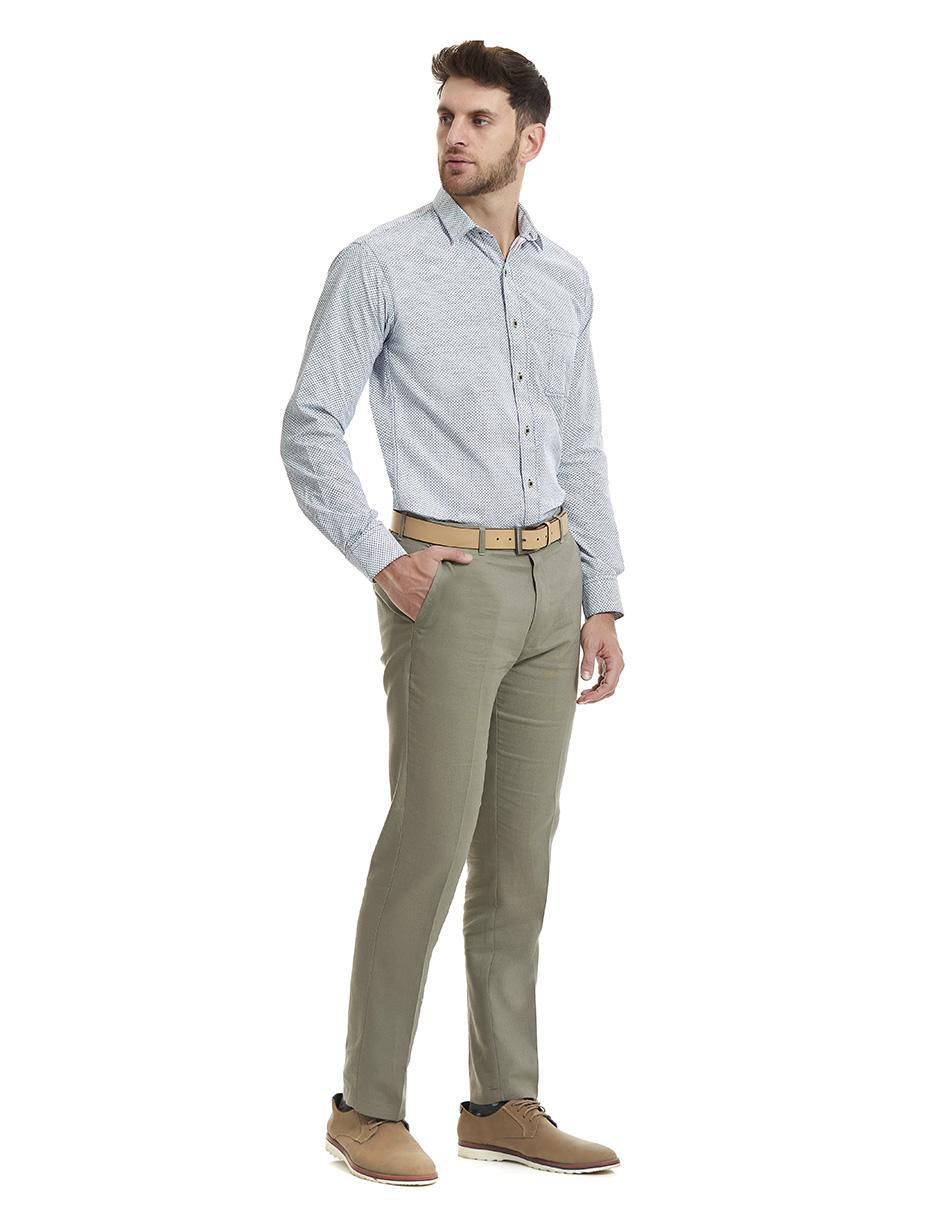 Camisa business casual manga larga para hombre 3