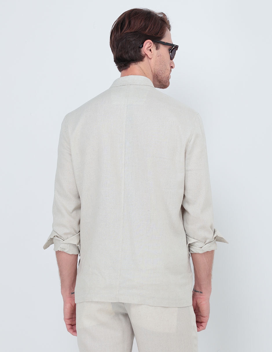 Camisa casual de algodón manga larga para hombre 2