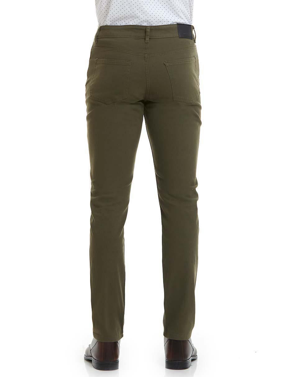Pantalón business casual slim de algodón para hombre 4