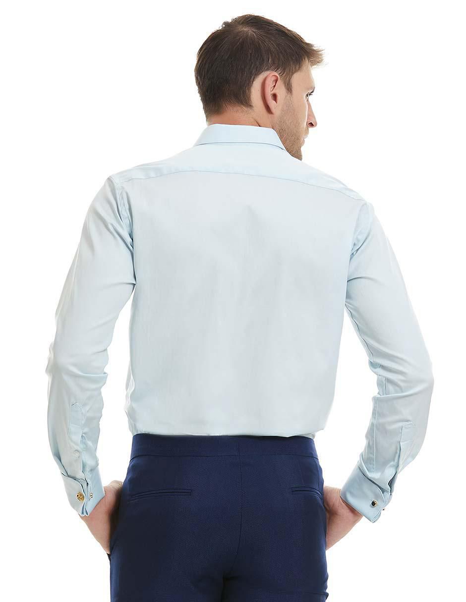 Camisa etiqueta de algodón manga larga para hombre 3