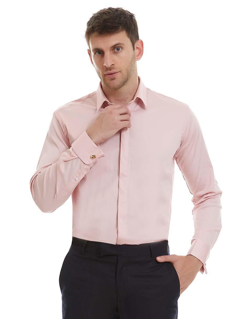 Camisa etiqueta de algodón manga larga para hombre Camisa etiqueta de algodón manga larga para hombre