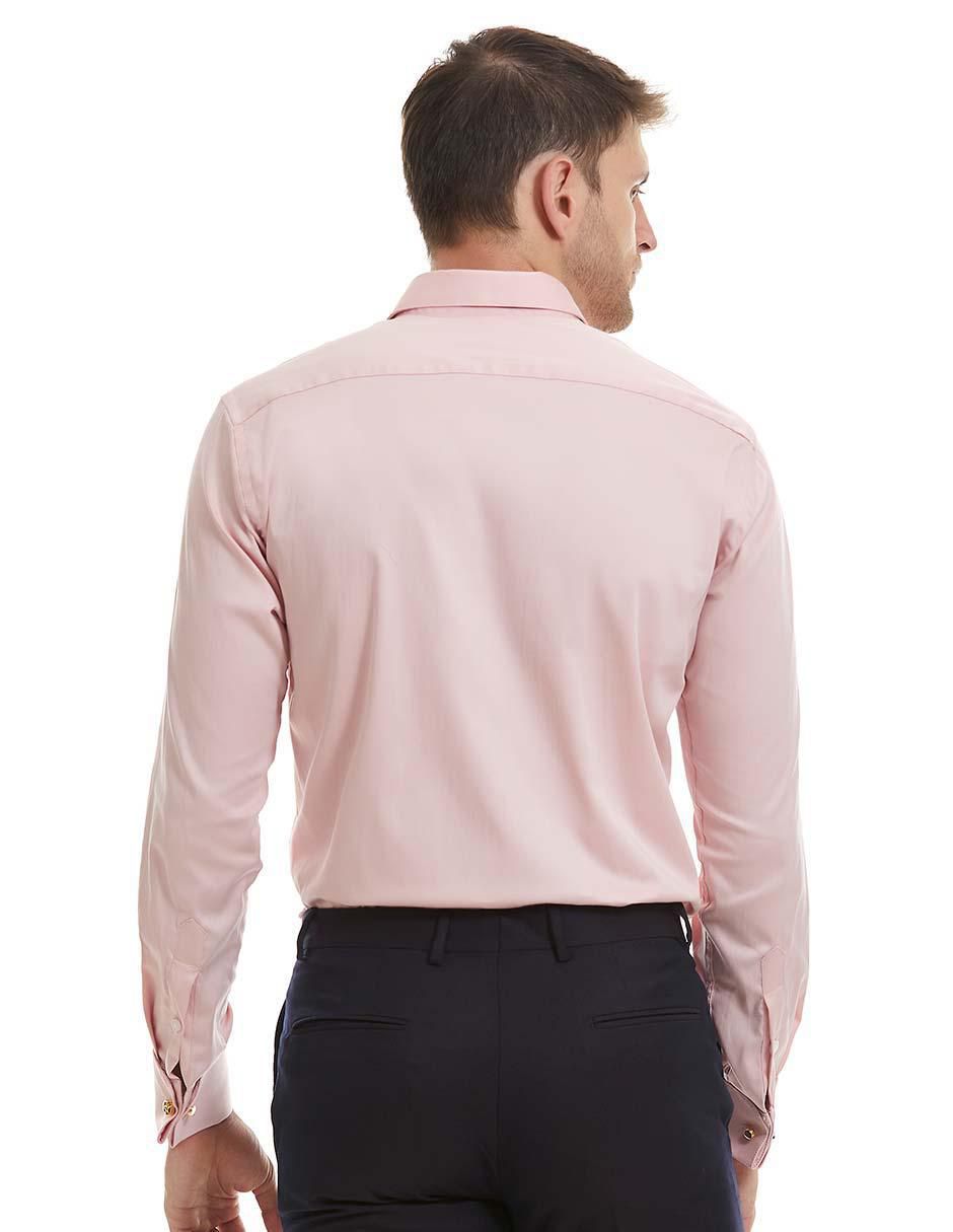 Camisa etiqueta Vittorio Forti de algodón manga larga para hombre