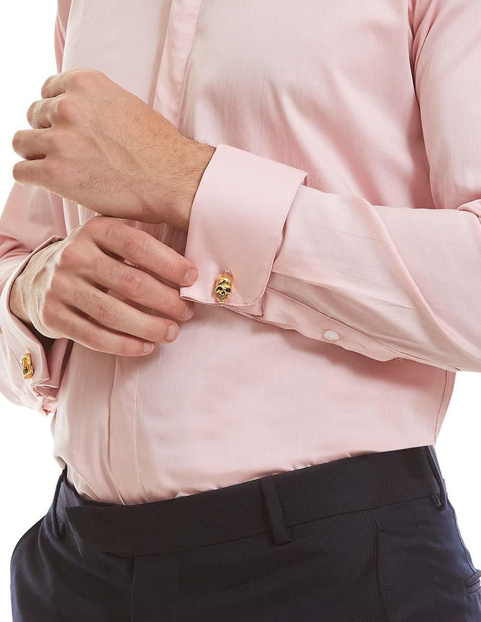 Camisa etiqueta Vittorio Forti de algodón manga larga para hombre