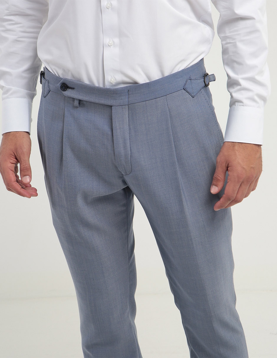 Pantalón straight de lana para hombre 4