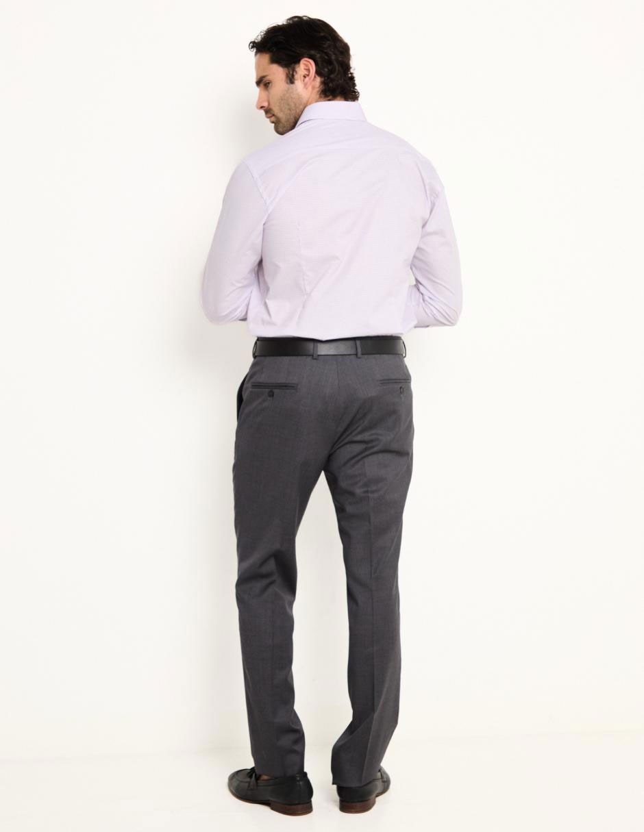 Pantalón de vestir slim de algodón para hombre 2