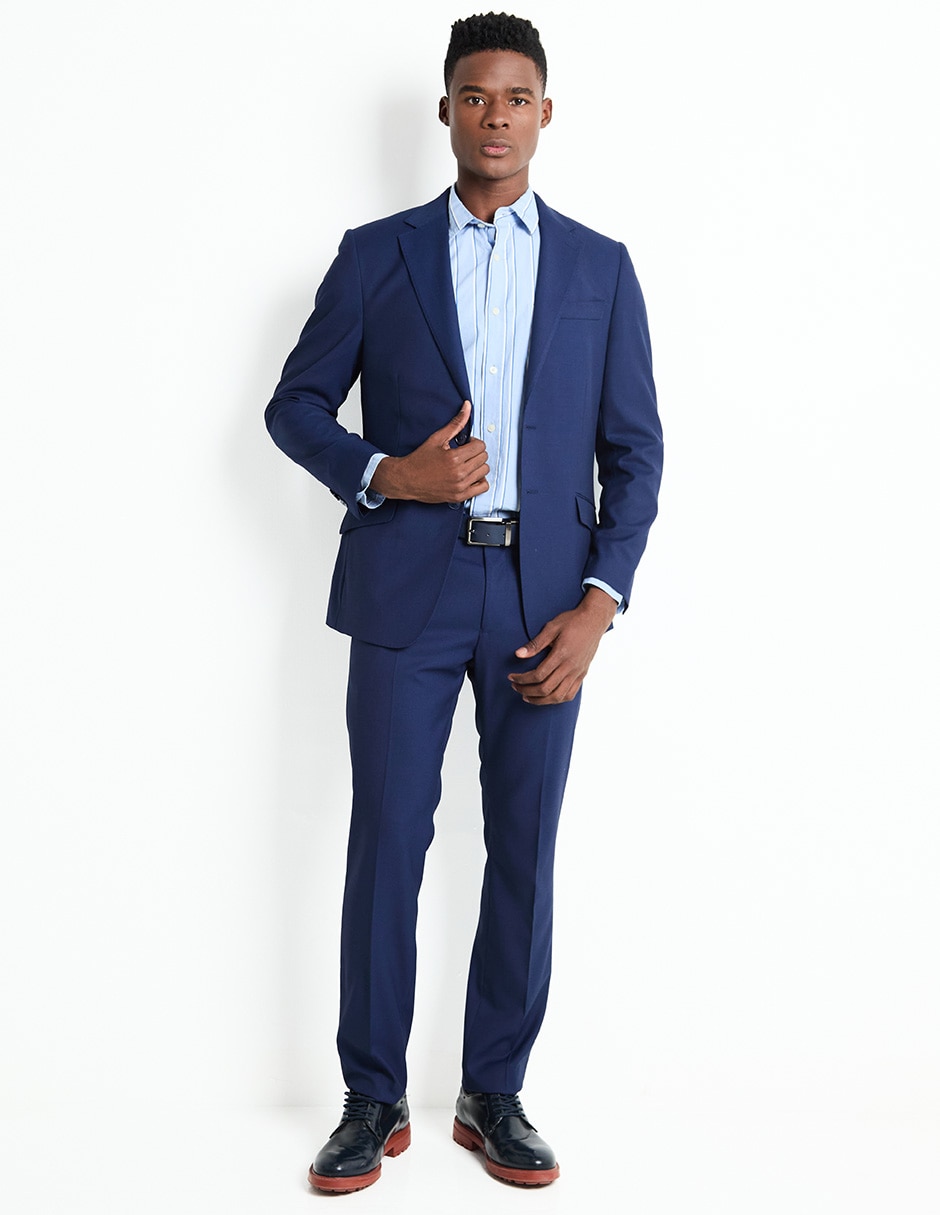 De Vestir Traje Azul Marino Liverpool Trajes De Caballero