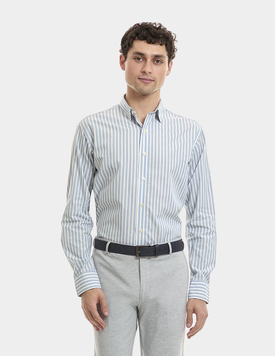 Camisa de vestir de algodón manga larga para hombre Camisa de vestir de algodón manga larga para hombre
