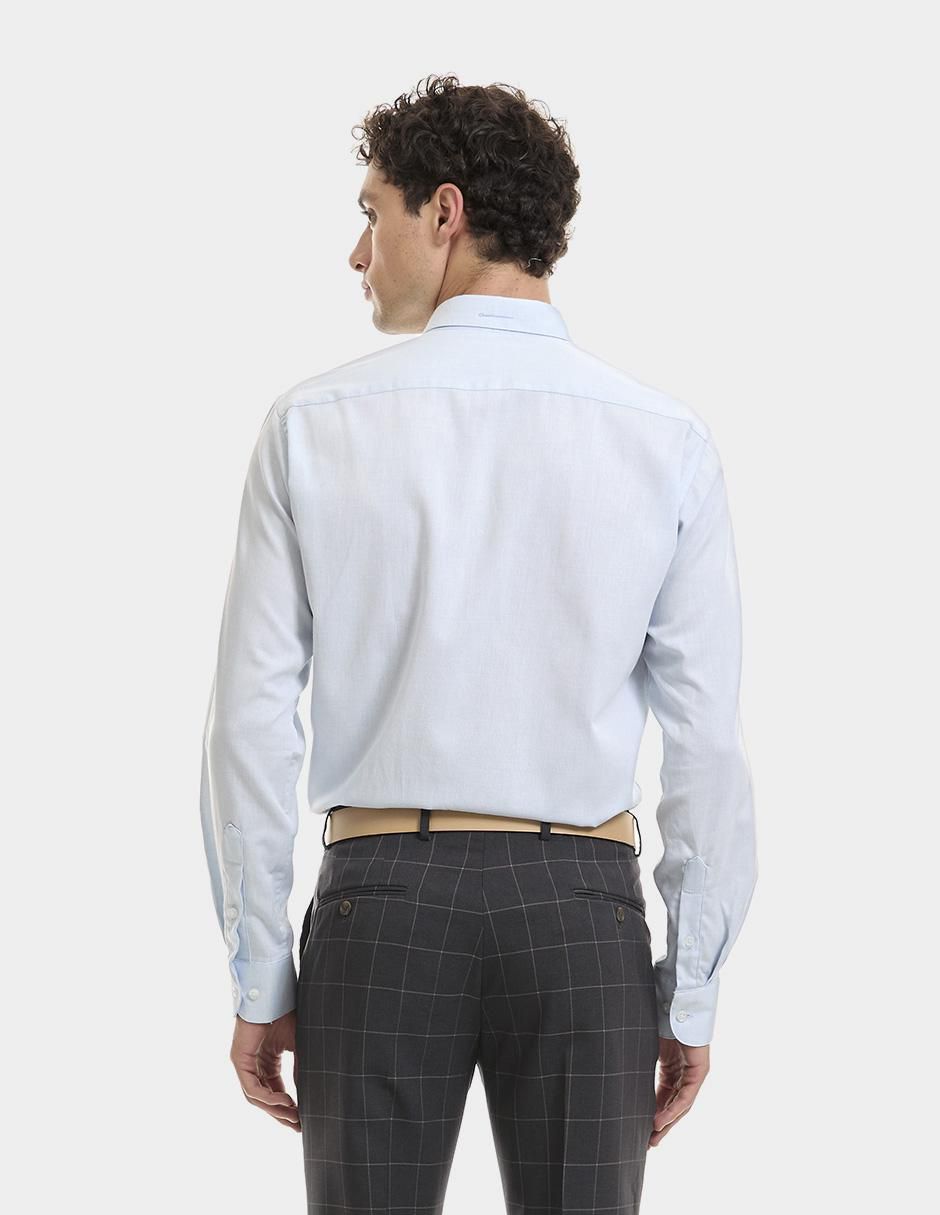 Camisa de vestir de algodón manga larga para hombre 4