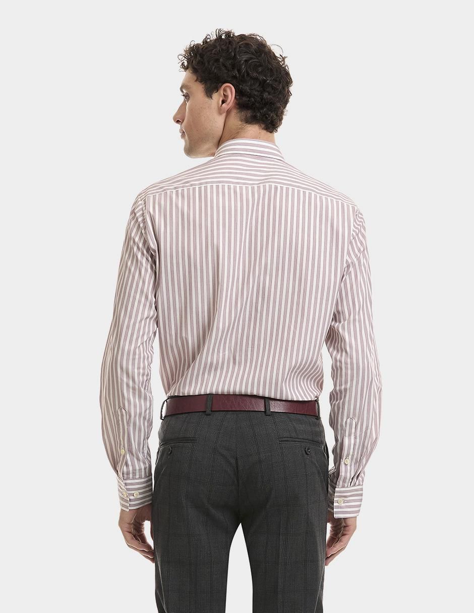 Camisa de vestir Vittorio Forti de algodón manga larga para hombre