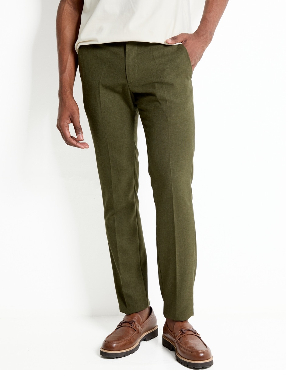 Pantalón de vestir slim para hombre Pantalón de vestir slim para hombre
