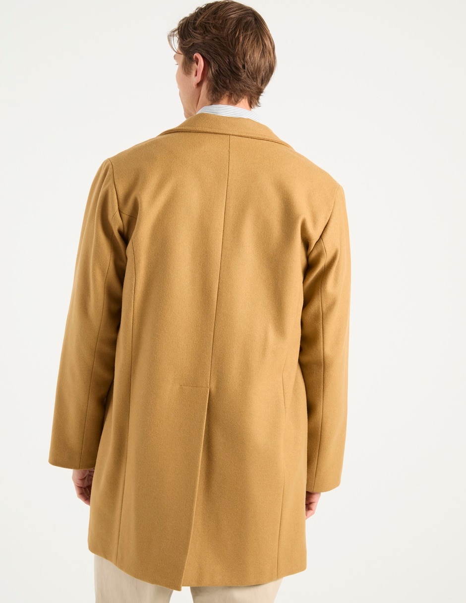 Abrigo de lana impermeable con bolsillos para hombre 2