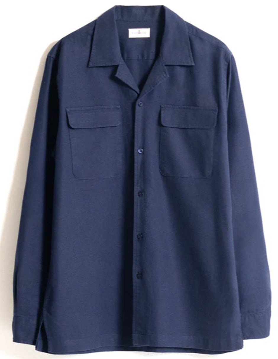 Sobrecamisa casual de algodón manga larga para hombre 5