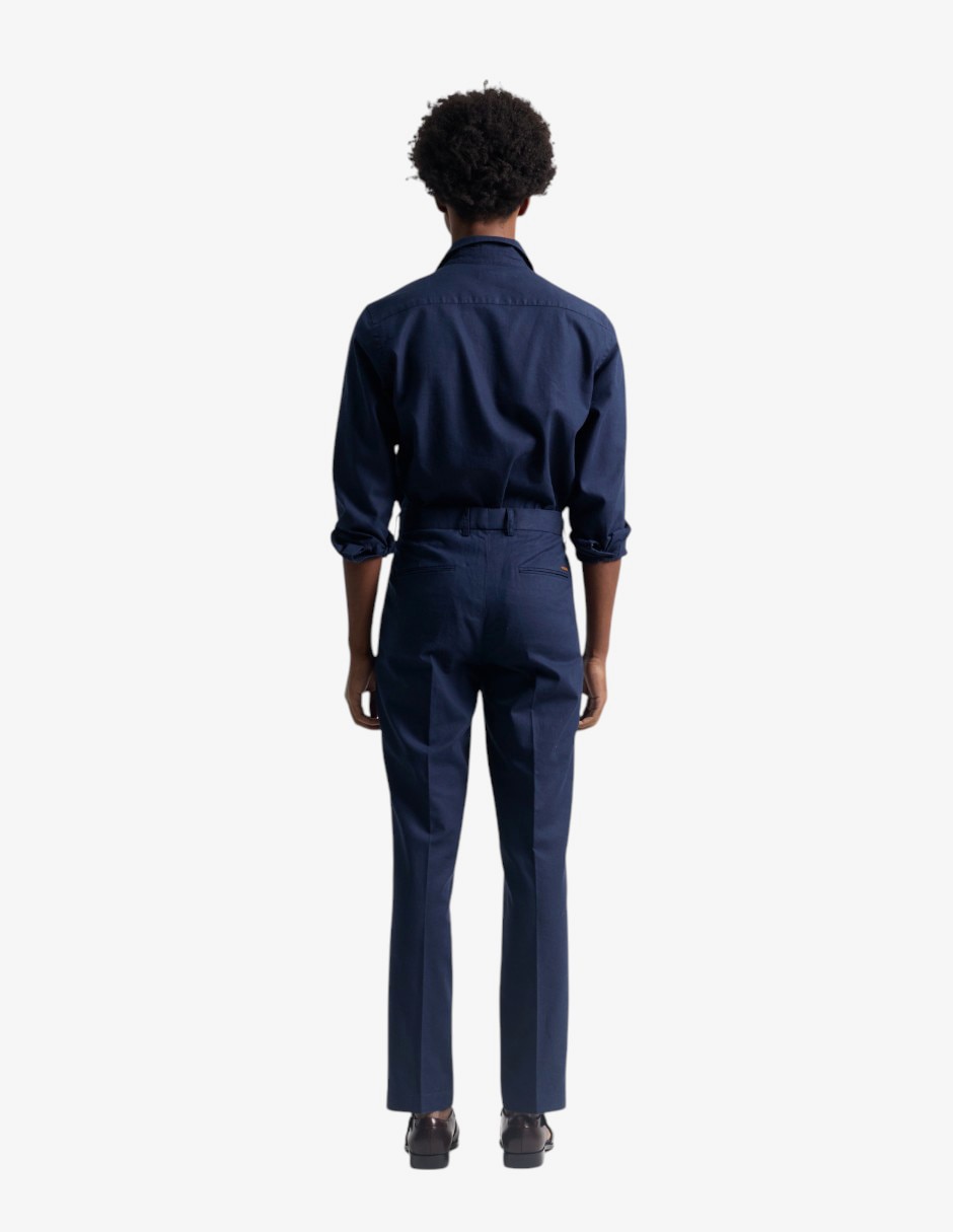 Pantalón de vestir slim de lino para hombre 4