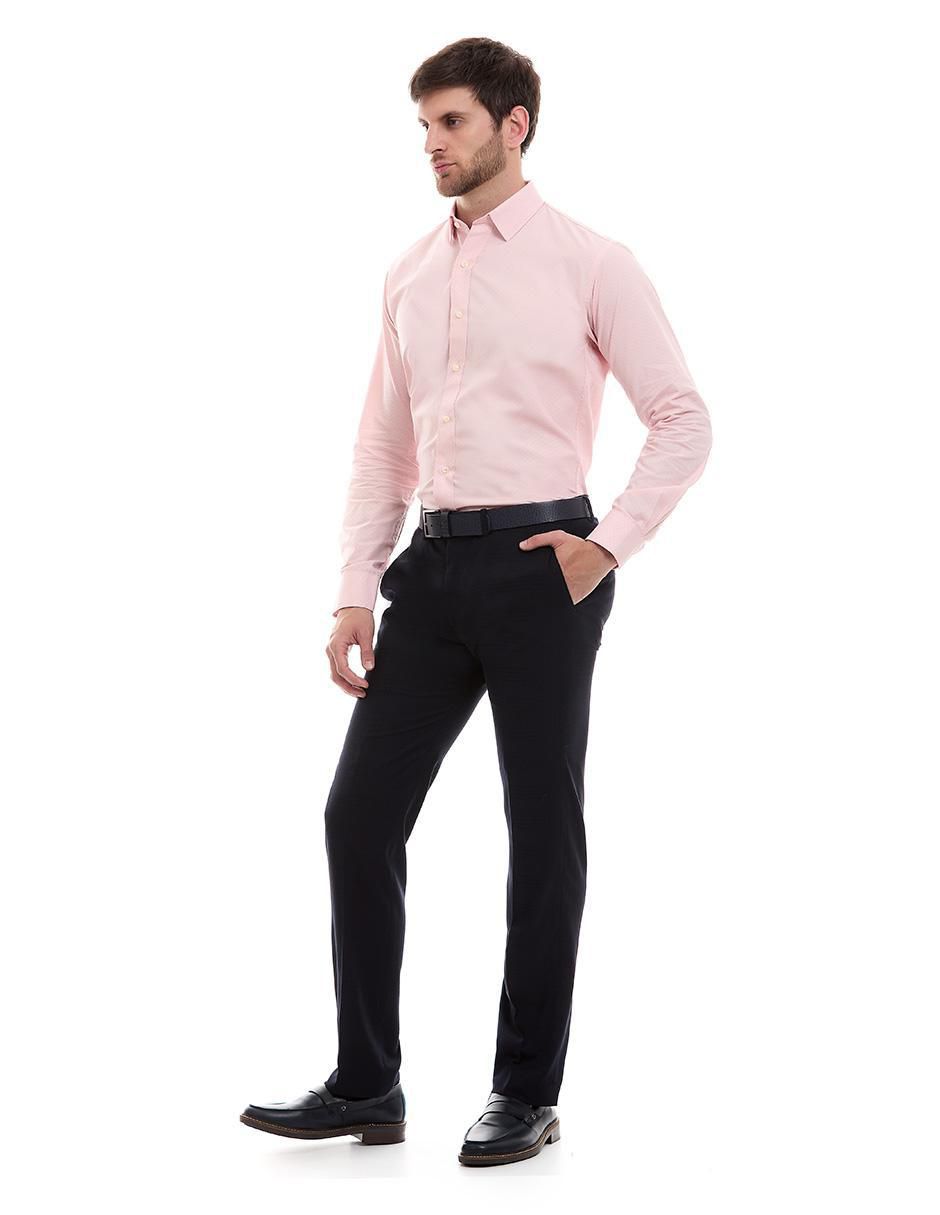 Camisa de vestir de algodón manga larga para hombre 2